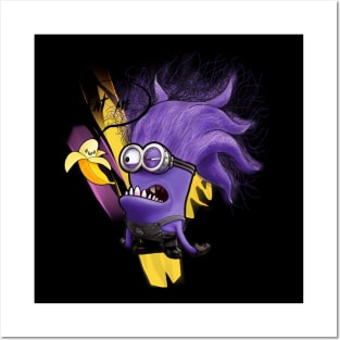 Bad Minion Kevin Eat Me Banana Posters and Art